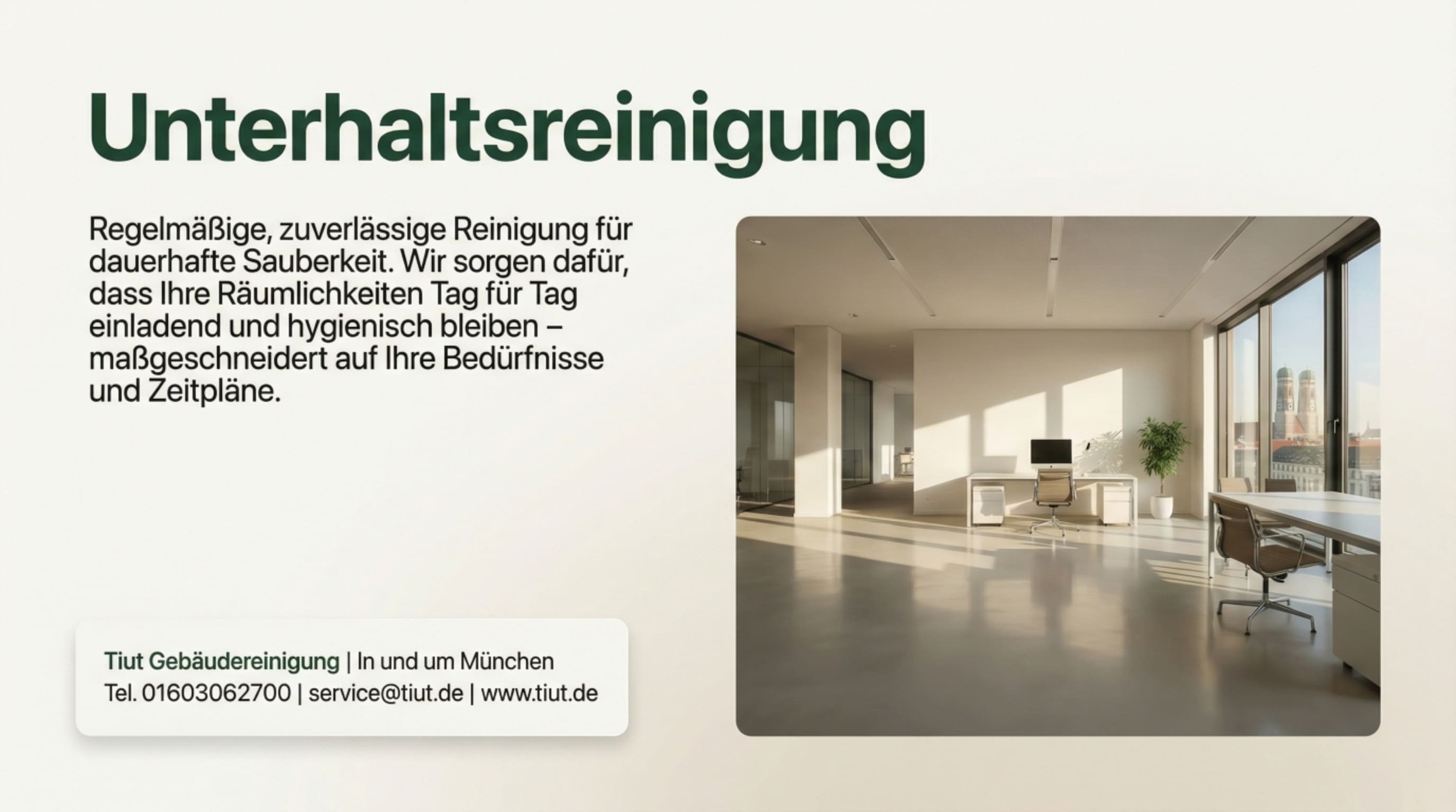 Unterhaltsreinigung in München